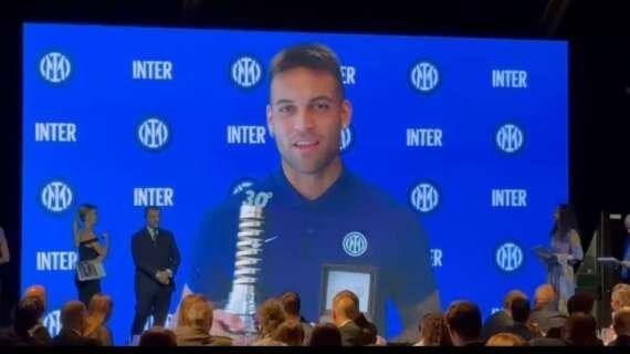 必赢体育-劳塔罗获意甲绅士奖：很高兴连续两年获奖，感谢为我投票的球迷们